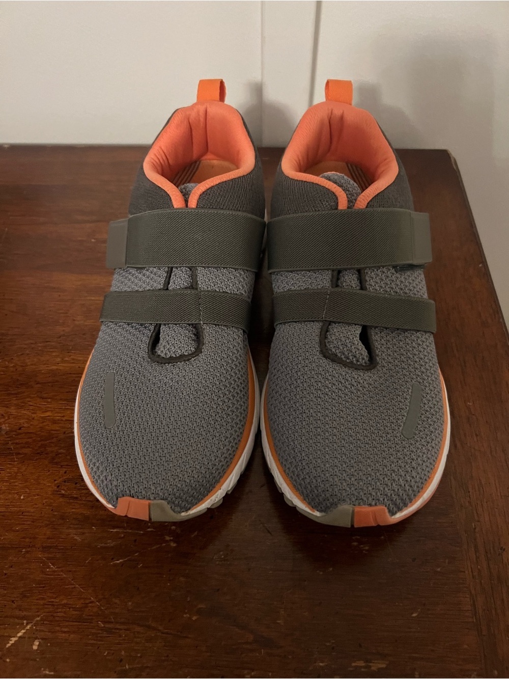 Vionic Shoes Womens 8 Milan Gray Orange Mesh Athletic Walking Sneaker Comfort - Picture 8 of 9